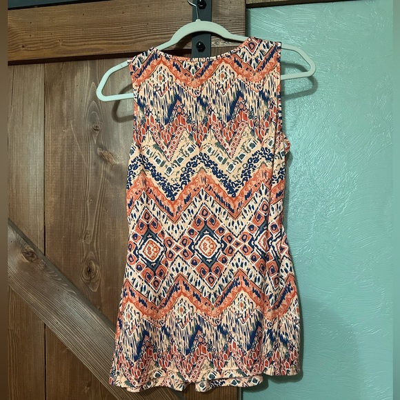 Fun Patterned Maternity Tank Top - Picture 2 of 3